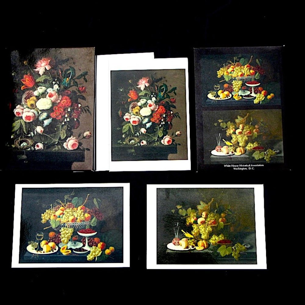 Severin Roesen's Paintings , 12 Cards. New